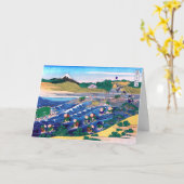 Katsushika Hokusai - Fuji van Kanaya op Tokaido Kaart (Gele Bloem)