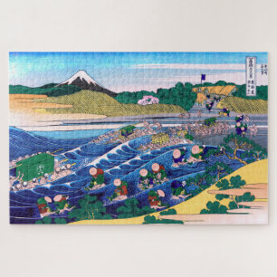 Katsushika Hokusai - Fuji van Kanaya op Tokaido Legpuzzel