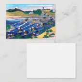 Katsushika Hokusai - Fuji van Kanaya op Tokaido Notitiekaartje (Voorkant / Achterkant)