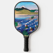 Katsushika Hokusai - Fuji van Kanaya op Tokaido Pickleball Paddle (Achterkant)