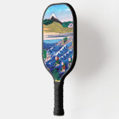 Katsushika Hokusai - Fuji van Kanaya op Tokaido Pickleball Paddle (Links)