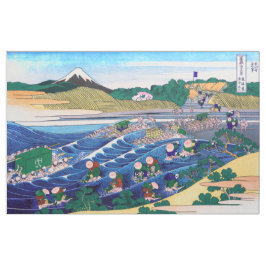 Katsushika Hokusai - Fuji van Kanaya op Tokaido Stof