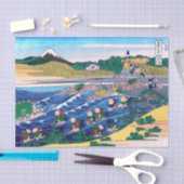 Katsushika Hokusai - Fuji van Kanaya op Tokaido Tissuepapier (Craft)