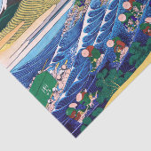 Katsushika Hokusai - Fuji van Kanaya op Tokaido Tissuepapier (Detail)