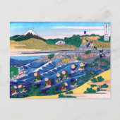 Katsushika Hokusai - Fuji vanaf Kanaya op Tokaido Briefkaart (Voorkant)