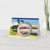 Katsushika Hokusai - Fujimigahara, provincie Owari Kaart (Voorkant)