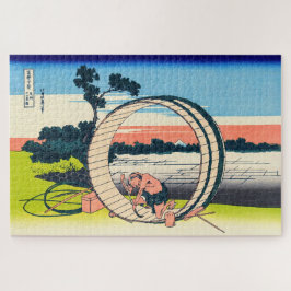Katsushika Hokusai - Fujimigahara, provincie Owari Legpuzzel
