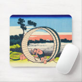 Katsushika Hokusai - Fujimigahara, provincie Owari Muismat (Met muis)