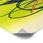 Katsushika Hokusai - Fujimigahara, provincie Owari Poster (Hoek)