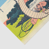 Katsushika Hokusai - Fujimigahara, provincie Owari Tissuepapier (Detail)