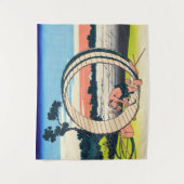 Katsushika Hokusai - Fujimigahara, provincie Owari Wandkleed (Voorkant)