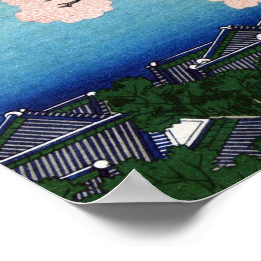 Katsushika Hokusai Goten-yama Hill, Shinagawa op t Poster (Hoek)