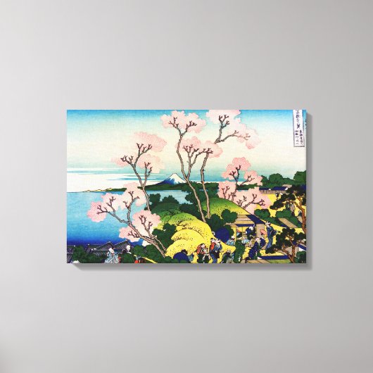 Katsushika Hokusai - Gotenyama, Tokaido, Shinagawa Canvas Afdruk (Voorkant)