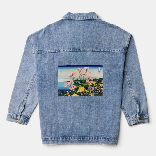 Katsushika Hokusai - Gotenyama, Tokaido, Shinagawa Denim Jacket (Achterkant)