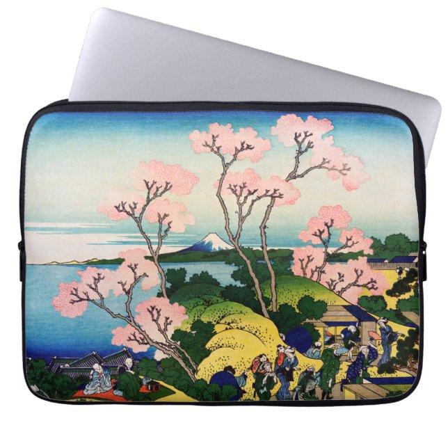 Katsushika Hokusai - Gotenyama, Tokaido, Shinagawa Laptop Sleeve (Voorkant)