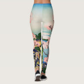 Katsushika Hokusai - Gotenyama, Tokaido, Shinagawa Leggings (Achterkant)