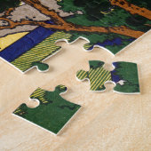 Katsushika Hokusai - Gotenyama, Tokaido, Shinagawa Legpuzzel (Zijkant)