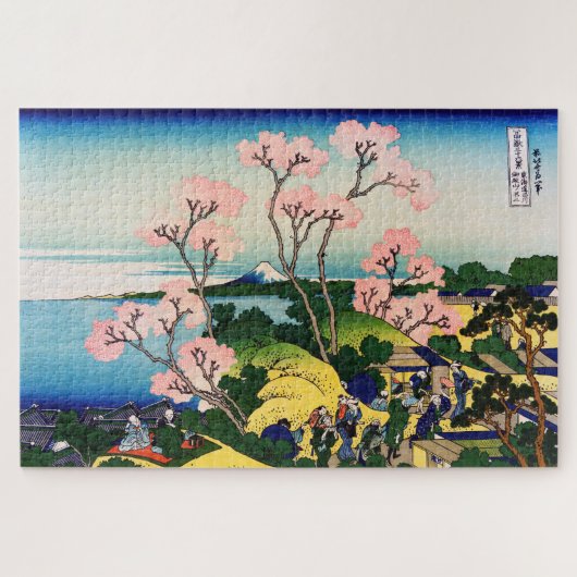 Katsushika Hokusai - Gotenyama, Tokaido, Shinagawa Legpuzzel (Horizontaal)
