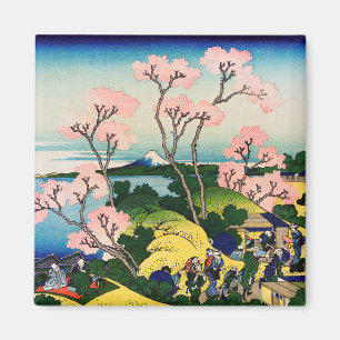 Katsushika Hokusai - Gotenyama, Tokaido, Shinagawa Magneet