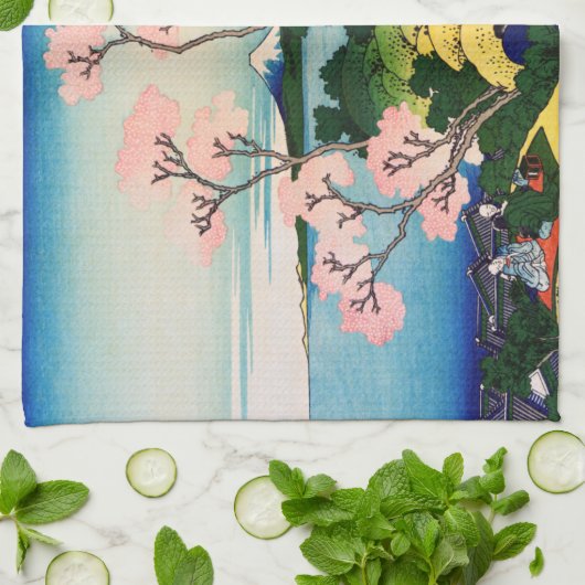 Katsushika Hokusai - Gotenyama, Tokaido, Shinagawa Theedoek (Gevouwen)