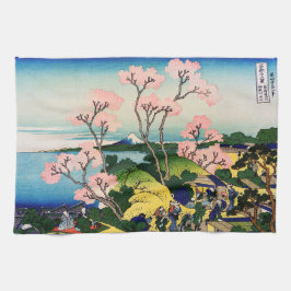 Katsushika Hokusai - Gotenyama, Tokaido, Shinagawa Theedoek