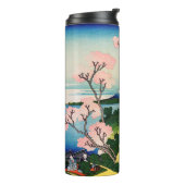 Katsushika Hokusai - Gotenyama, Tokaido, Shinagawa Thermosbeker (Gedraaid links)