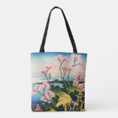 Katsushika Hokusai - Gotenyama, Tokaido, Shinagawa Tote Bag (Achterkant)