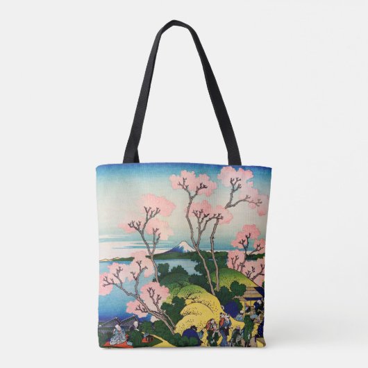 Katsushika Hokusai - Gotenyama, Tokaido, Shinagawa Tote Bag (Achterkant)