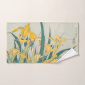 Katsushika Hokusai - Grasshopper en Iris Bad Handdoek (Handdoek)