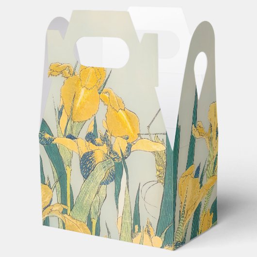 Katsushika Hokusai - Grasshopper en Iris Bedankdoosjes (Geopend)