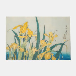 Katsushika Hokusai - Grasshopper en Iris Deurmat