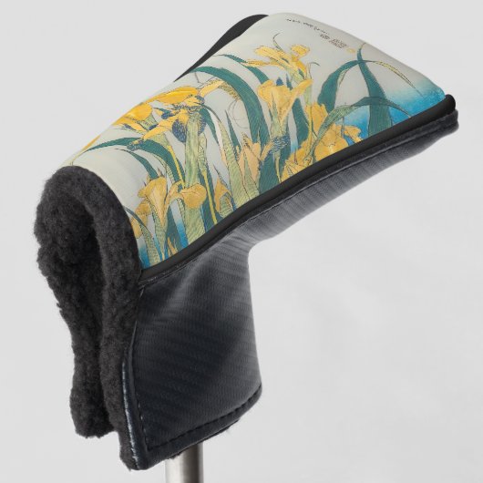 Katsushika Hokusai - Grasshopper en Iris Golfheadcover (3/4 voorkant)