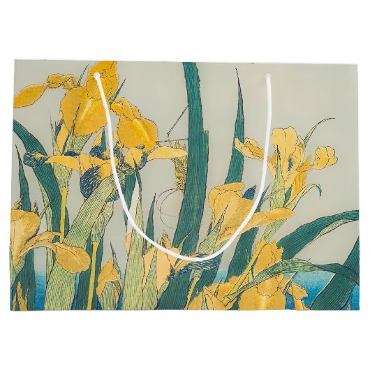 Katsushika Hokusai - Grasshopper en Iris Groot Cadeauzakje (Achterkant)