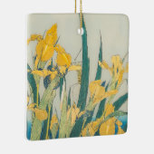 Katsushika Hokusai - Grasshopper en Iris Keramisch Ornament (Rechts)