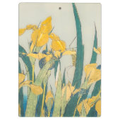 Katsushika Hokusai - Grasshopper en Iris Klembord (Achterkant)