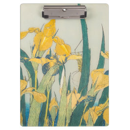 Katsushika Hokusai - Grasshopper en Iris Klembord