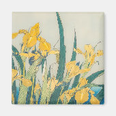 Katsushika Hokusai - Grasshopper en Iris Magneet (Voorkant)
