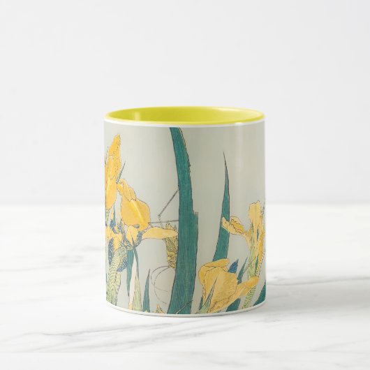 Katsushika Hokusai - Grasshopper en Iris Mok (Midden)