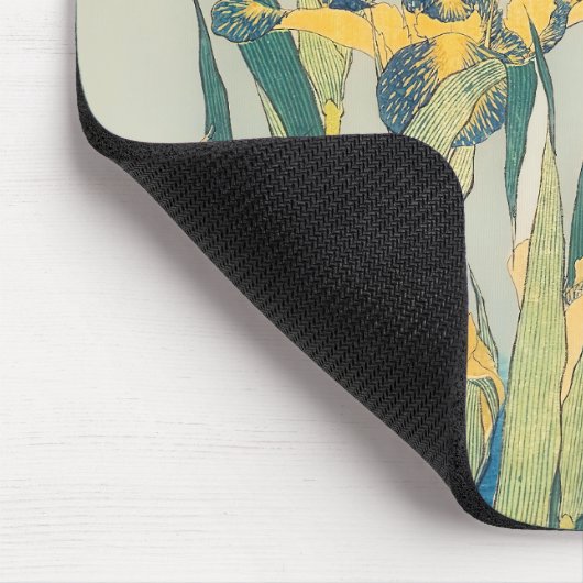 Katsushika Hokusai - Grasshopper en Iris Muismat (Hoek)