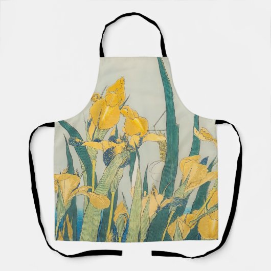 Katsushika Hokusai - Grasshopper en Iris Schort (Voorkant)