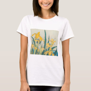 Katsushika Hokusai - Grasshopper en Iris T-shirt