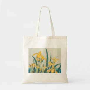 Katsushika Hokusai - Grasshopper en Iris Tote Bag