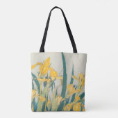 Katsushika Hokusai - Grasshopper en Iris Tote Bag (Achterkant)