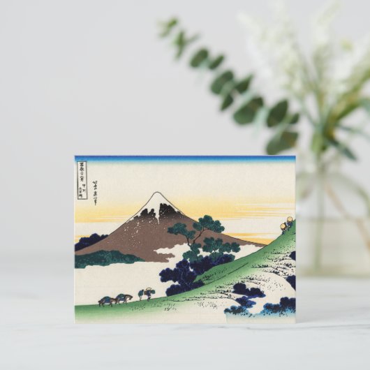 Katsushika Hokusai - Inume pass, provincie Kai Briefkaart (Staand voorkant)
