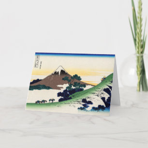 Katsushika Hokusai - Inume pass, provincie Kai Kaart