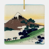 Katsushika Hokusai - Inume pass, provincie Kai Keramisch Ornament (Achterkant)
