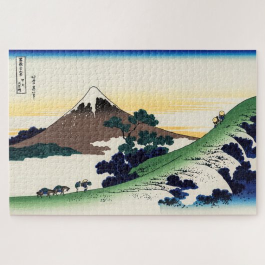 Katsushika Hokusai - Inume pass, provincie Kai Legpuzzel (Horizontaal)