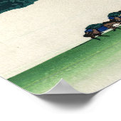 Katsushika Hokusai - Inume pass, provincie Kai Poster (Hoek)