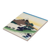 Katsushika Hokusai - Inume pass, provincie Kai Tegeltje (Zijkant)