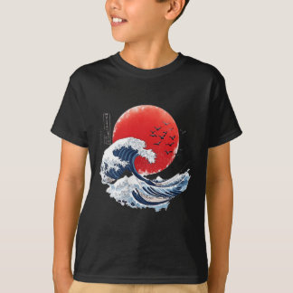 Katsushika Hokusai Japanese Great Wave Men Women K T-shirt